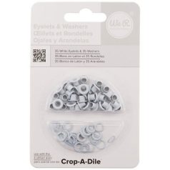   We R Makers Szegecs alátéttel fehér Eyelet and Washer (1 csomag)