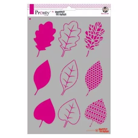 Stencil A4, Pronty Stencil / Leaves (1 db)