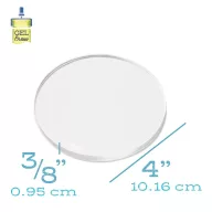   Gel Press géllemez - Gel Printing Plate - 4" (10.16 cm) Round (1 db)