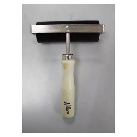 Linó henger , Nellie's Choice Gel plates / Nellie's mixed media roller, wood handle, 10cm  -  (1 db)