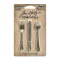 Díszítőelem , Tim Holtz Idea-ology / Adornments silverware -  (9 db)