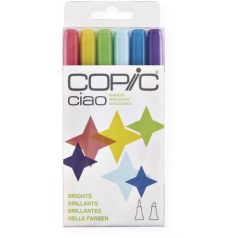   Grafikai filctoll készlet , COPIC Ciao marker / Élénk  / Brights -  (6 db)