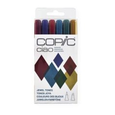  Grafikai filctoll készlet , COPIC Ciao marker / Drágakő árnyalatok / Jewel tones -  (6 db)