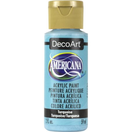 Akrilfesték matt 59ml - Turquoise - DecoArt Americana® Acrylics (1 db)