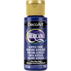   Akrilfesték matt 59ml - Ultra Blue Deep - DecoArt Americana® Acrylics (1 db)