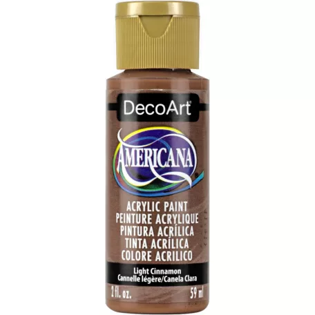 Akrilfesték matt 59ml - Light Cinnamon - DecoArt Americana® Acrylics (1 db)