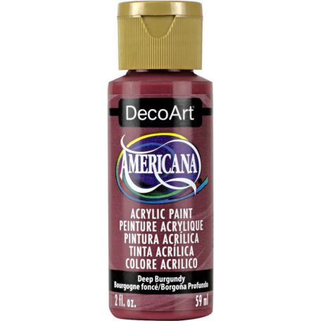Akrilfesték matt 59ml - Deep Burgundy - DecoArt Americana® Acrylics (1 db)