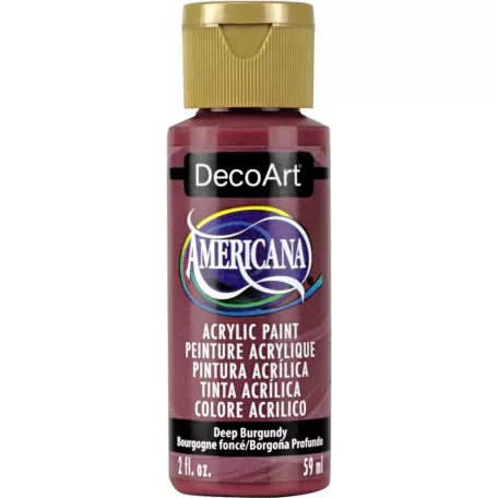 Akrilfesték matt 59ml - Deep Burgundy - DecoArt Americana® Acrylics (1 db)