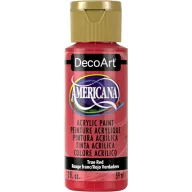  Akrilfesték matt 59ml - True Red - DecoArt Americana® Acrylics (1 db)