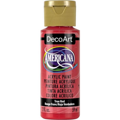 Akrilfesték matt 59ml - True Red - DecoArt Americana® Acrylics (1 db)
