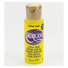   Akrilfesték matt 59ml - Yellow Light - DecoArt Americana® Acrylics (1 db)