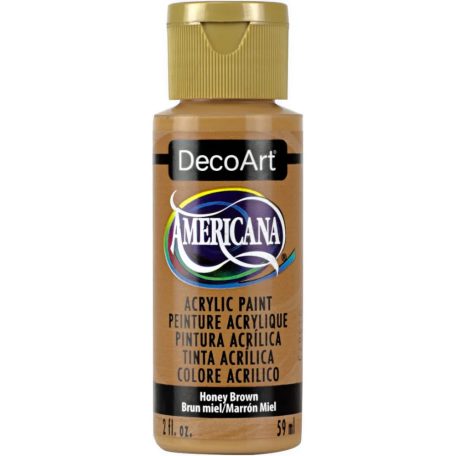 Akrilfesték matt 59ml - Honey Brown - DecoArt Americana® Acrylics (1 db)