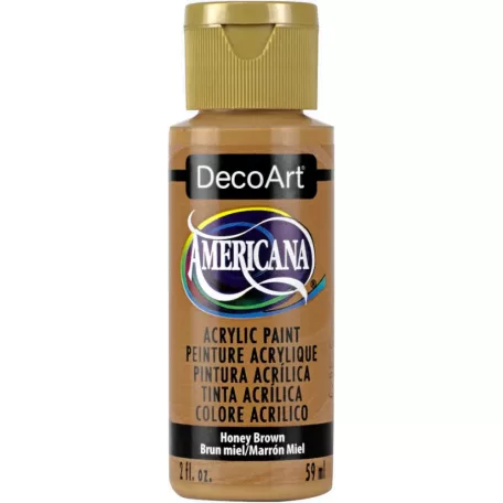 Akrilfesték matt 59ml - Honey Brown - DecoArt Americana® Acrylics (1 db)