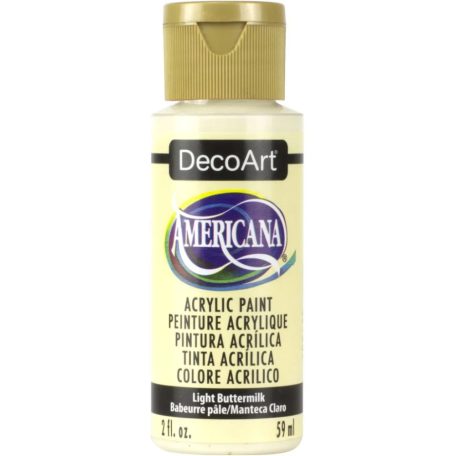 Akrilfesték matt 59ml - Light Buttermilk - DecoArt Americana® Acrylics (1 db)