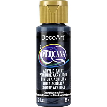 Akrilfesték matt 59ml - Deep Midnight Blue - DecoArt Americana® Acrylics (1 db)
