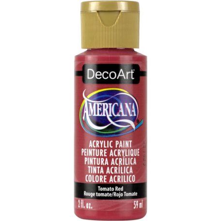 Akrilfesték matt 59ml - Tomato Red - DecoArt Americana® Acrylics (1 db)