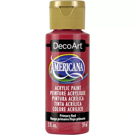 Akrilfesték matt 59ml - Primary Red - DecoArt Americana® Acrylics (1 db)