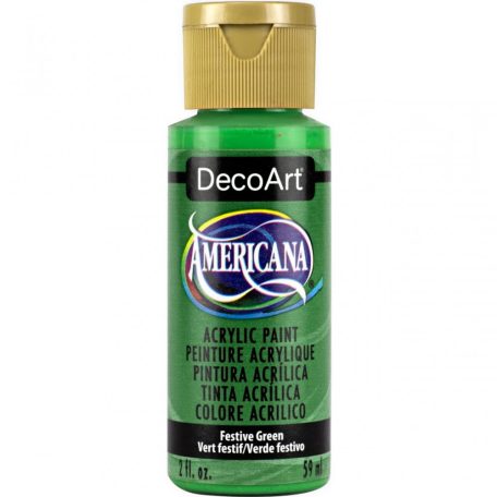 Akrilfesték matt 59ml - Festive Green - DecoArt Americana® Acrylics (1 db)
