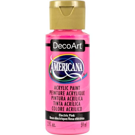 Akrilfesték matt 59ml - Electric Pink - DecoArt Americana® Acrylics (1 db)