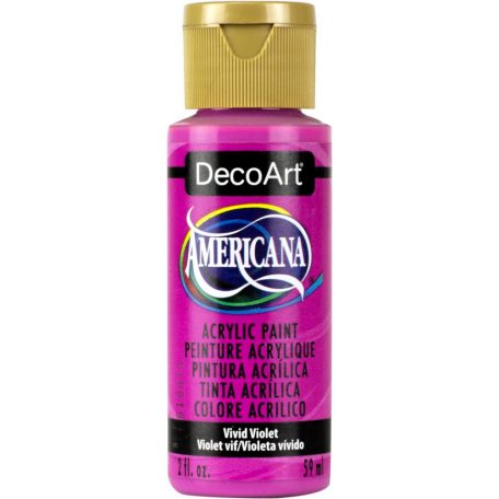 Akrilfesték matt 59ml - Vivid Violet - DecoArt Americana® Acrylics (1 db)