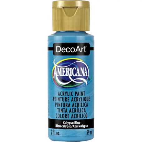 Akrilfesték matt 59ml - Calypso Blue - DecoArt Americana® Acrylics (1 db)