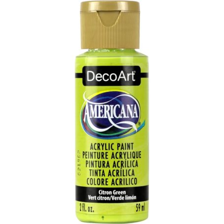 Akrilfesték matt 59ml - Citron Green - DecoArt Americana® Acrylics (1 db)