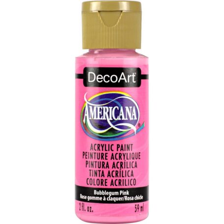 Akrilfesték matt 59ml - Bubblegum Pink - DecoArt Americana® Acrylics (1 db)