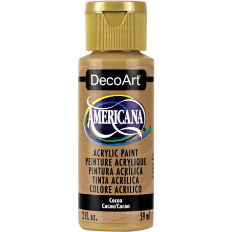 Akrilfesték matt 59ml - Cocoa - DecoArt Americana® Acrylics (1 db)