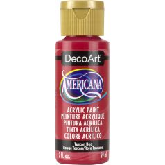   Akrilfesték matt 59ml - Tuscan Red - DecoArt Americana® Acrylics (1 db)
