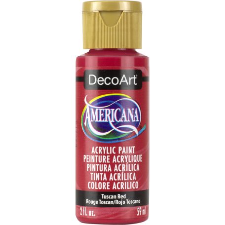 Akrilfesték matt 59ml - Tuscan Red - DecoArt Americana® Acrylics (1 db)