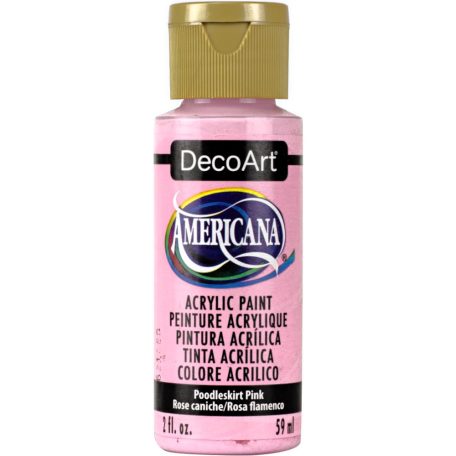 Akrilfesték matt 59ml - Poodleskirt Pink - DecoArt Americana® Acrylics (1 db)