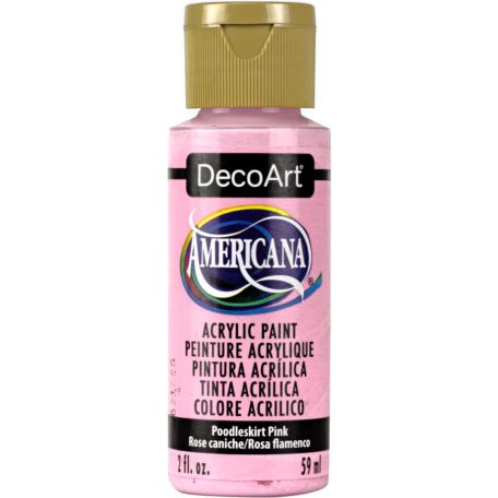 Akrilfesték matt 59ml - Poodleskirt Pink - DecoArt Americana® Acrylics (1 db)