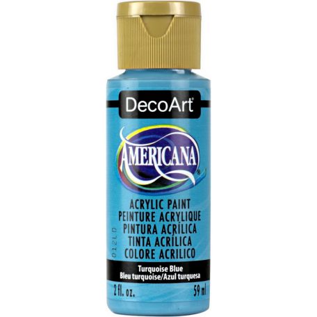 Akrilfesték matt 59ml - Turquoise Blue - DecoArt Americana® Acrylics (1 db)