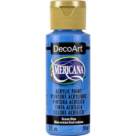 Akrilfesték matt 59ml - Ocean Blue - DecoArt Americana® Acrylics (1 db)