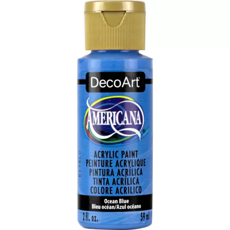 Akrilfesték matt 59ml - Ocean Blue - DecoArt Americana® Acrylics (1 db)