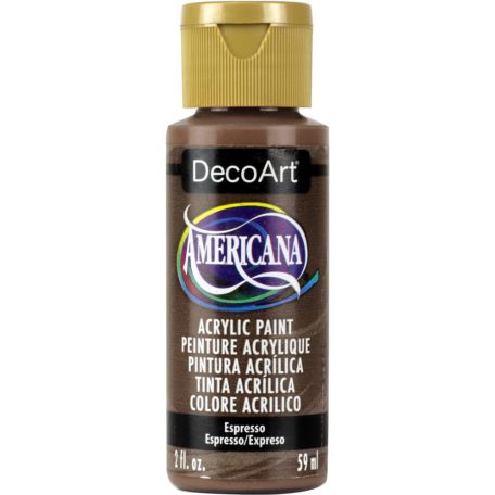 Akrilfesték matt 59ml - Espresso - DecoArt Americana® Acrylics (1 db)