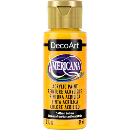 Akrilfesték matt 59ml - Saffron Yellow - DecoArt Americana® Acrylics (1 db)