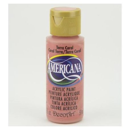 Akrilfesték matt 59ml - Terra Coral - DecoArt Americana® Acrylics (1 db)