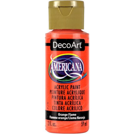 Akrilfesték matt 59ml - Orange Flame - DecoArt Americana® Acrylics (1 db)