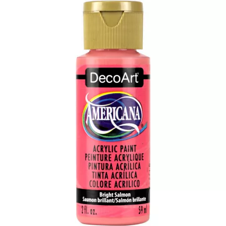 Akrilfesték matt 59ml - Bright Salmon - DecoArt Americana® Acrylics (1 db)