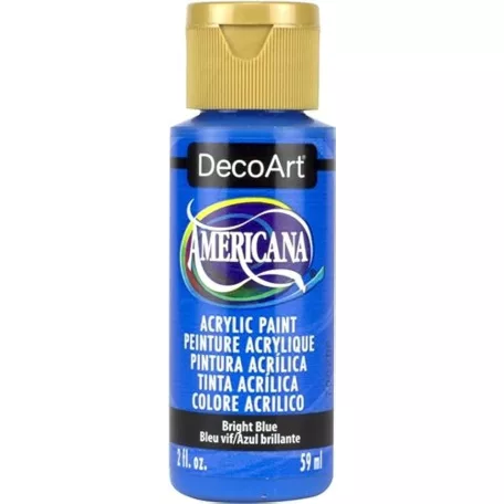 Akrilfesték matt 59ml - Bright Blue - DecoArt Americana® Acrylics (1 db)