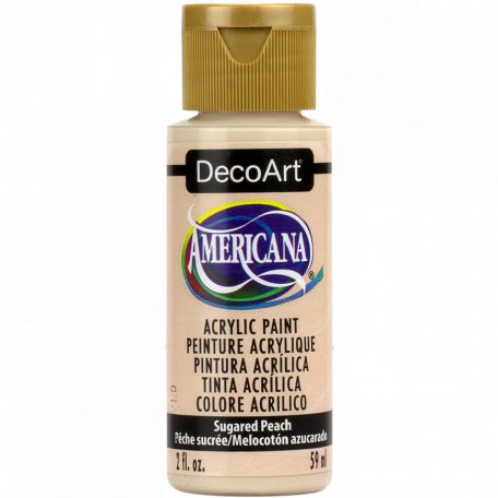 Akrilfesték matt 59ml - Sugared Peach - DecoArt Americana® Acrylics (1 db)