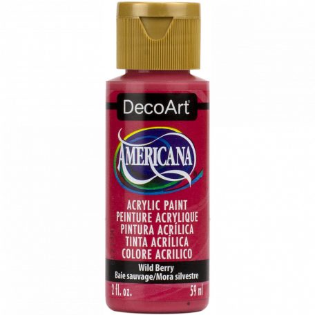 Akrilfesték matt 59ml - Wild Berry - DecoArt Americana® Acrylics (1 db)