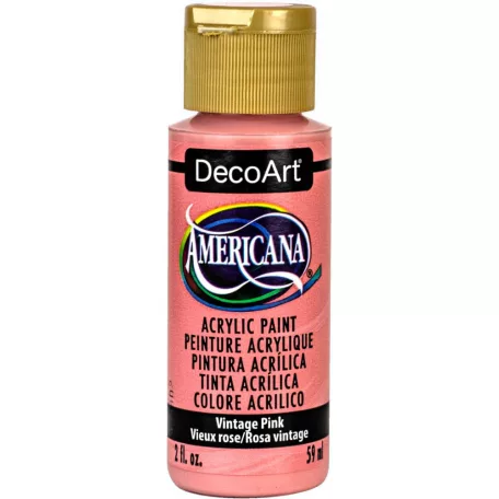 Akrilfesték matt 59ml - Vintage Pink - DecoArt Americana® Acrylics (1 db)