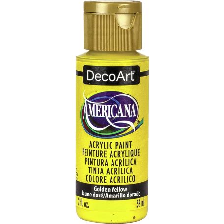 Akrilfesték matt 59ml - Golden Yellow - DecoArt Americana® Acrylics (1 db)