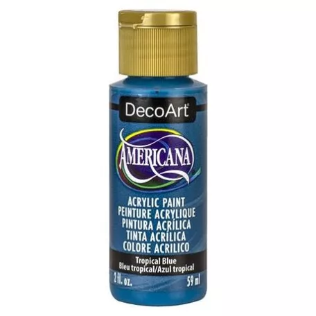 Akrilfesték matt 59ml - Tropical Blue - DecoArt Americana® Acrylics (1 db)