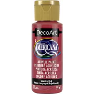   Akrilfesték matt 59ml - Country Red - DecoArt Americana® Acrylics (1 db)
