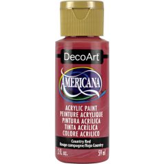   Akrilfesték matt 59ml - Country Red - DecoArt Americana® Acrylics (1 db)