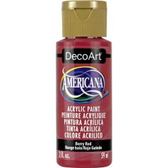   Akrilfesték matt 59ml - Berry Red (transparent) - DecoArt Americana® Acrylics (1 db)