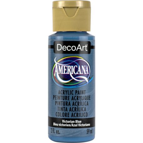 Akrilfesték matt 59ml - Victorian Blue - DecoArt Americana® Acrylics (1 db)